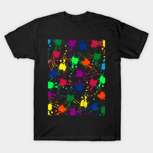 colorful Splash Pattern T-Shirt